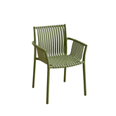 Morning Modern Plastic Rattan Woven Stackable Outdoor Armchair